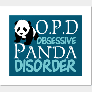 Cute Obsessive Panda Disorder Posters and Art